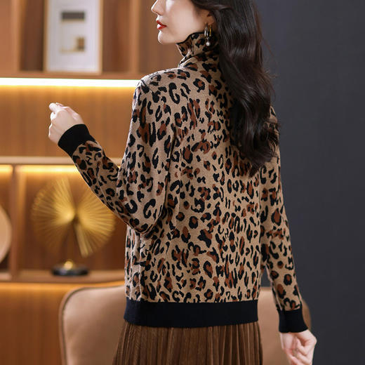 新款堆堆领女港风毛衣，加厚宽松中年妈妈秋冬保暖针织打底衫CC-10-3738 商品图2