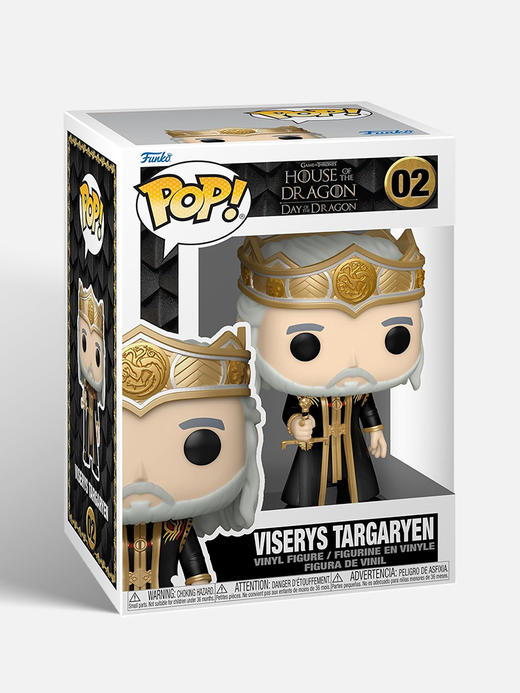 Funko POP TV HOTD Viserys Targaryen美剧 龙之家族POP公仔韦赛里斯·坦格利安国王手办 65608 商品图4