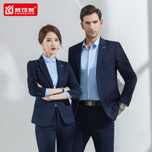 高端男女西服套装职业正装物业商务西装外套售楼部酒店4S店工作服 商品图2