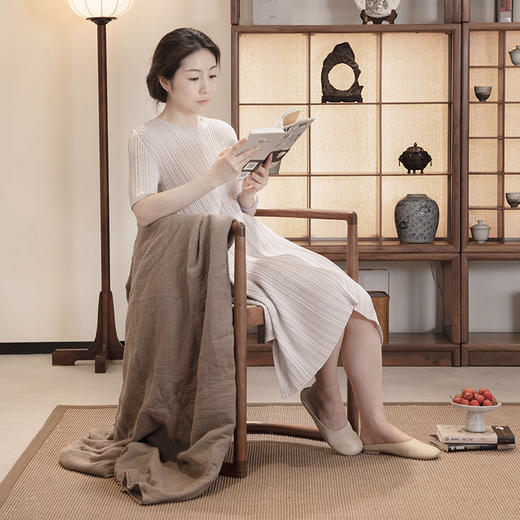 正心椅｜北美黑胡桃木藤编椅 商品图1