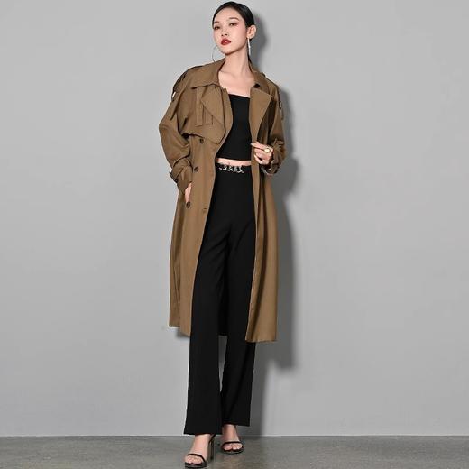 法式高级中长款风衣外套女新款小个子英伦风气质上衣 商品图3