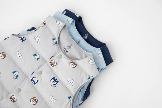 可嘟儿羽绒马甲印花三色可选 商品图2