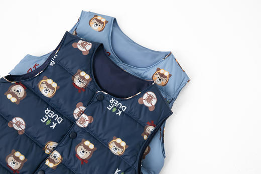 可嘟儿羽绒马甲空军熊印花两色可选 商品图2