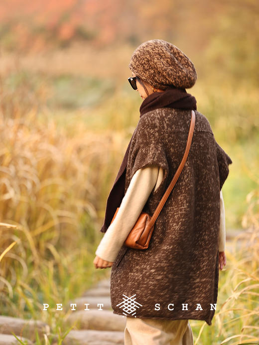 PETIT SCHAN小闪 #056 nursery rhyme 摇到外婆桥 骆驼绒牦牛绒混纺手工编织针织帽冷帽 商品图7