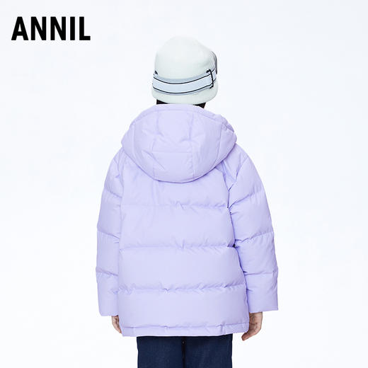 【御寒-5~5℃】女童潮酷三防中长款羽绒服外套85%鸭绒安奈儿童装实体店同款AG345610 商品图2