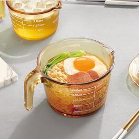 康宁VISIONS烘焙玻璃带刻度耐热玻璃量杯热奶500ml量杯（带盖）