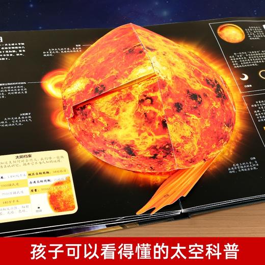 那么大！立体书：太空 7-10岁 【精装硬壳绘本】揭秘太空儿童太空科普立体书 商品图3