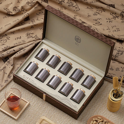 见喜皮盒【钛合金10小罐•咖】130元一套 /一件12套 商品图1