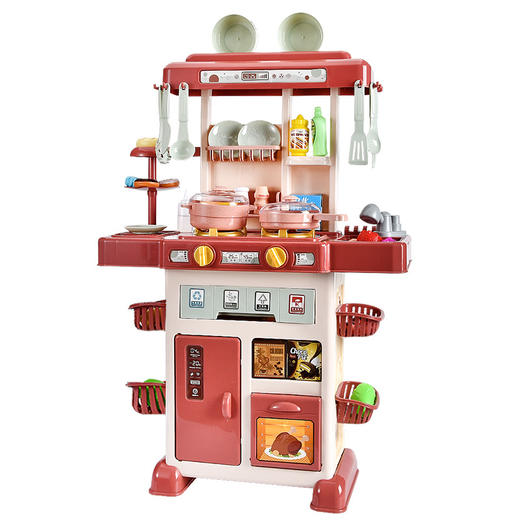 【集成式厨房 培养宝宝分类收纳好习惯】多功能喷雾声光厨房玩具 超多配件模拟小小厨房 商品图7