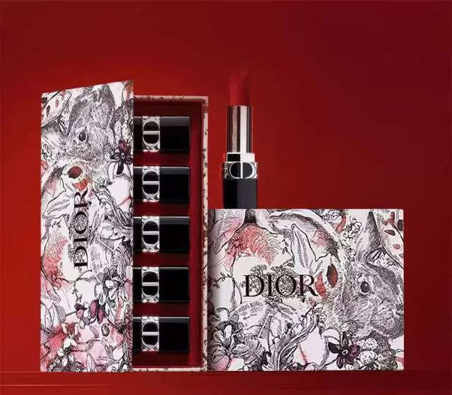 【全新迪奥唇膏】迪奥DIOR口红唇膏五件套礼盒（999#760#840#720#909#）