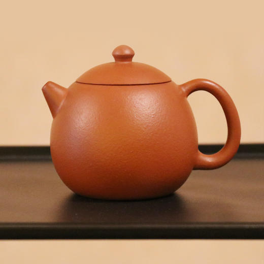手工紫砂壶 宜兴 龙蛋壶 朱泥 220ML 商品图1