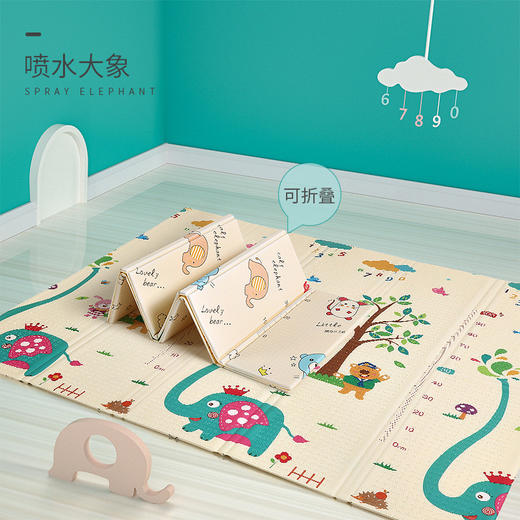 婴儿童爬爬垫【可折叠爬行垫】客厅家用泡沫加厚地垫  宝宝折叠爬行垫 商品图9