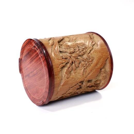 醉翁亭记°竹雕笔筒14.5*16.5cm 商品图7