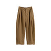 绽放830朵/卡其色设计感弯刀廓形加绒加厚双压褶插袋斜纹棉休闲裤 商品缩略图3