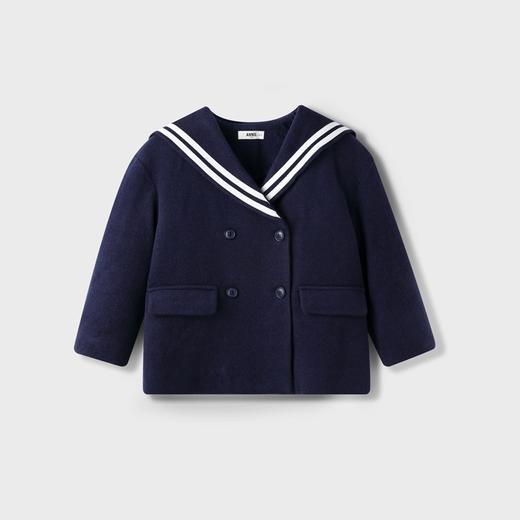 【实体店同款】女童甜美毛呢海军领针织外套2023年冬季新款安奈儿童装AG345625 商品图4