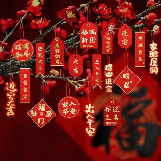 【财源滚滚❗️新年喜庆装饰套装】挂饰新居盆景 布置进宅大吉 搬家仪式用品乔迁之喜绿植装饰挂件马年特价 商品图1