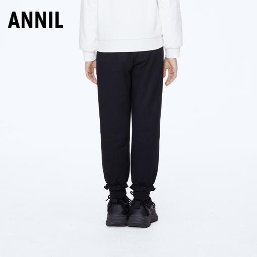 【实体店同款】女童萌趣荷叶边脚口全腰针织夹裤2023年冬季新款安奈儿童装AG346783 商品图2