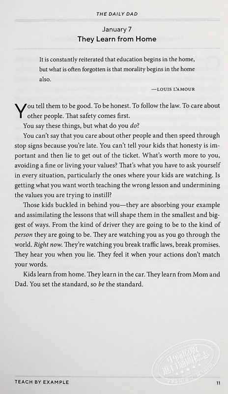 【中商原版】爸爸日常 关于育儿 爱和养育好孩子的366次思考 英版 The Daily Dad 英文原版 Ryan Holiday 家庭亲子教育 商品图7