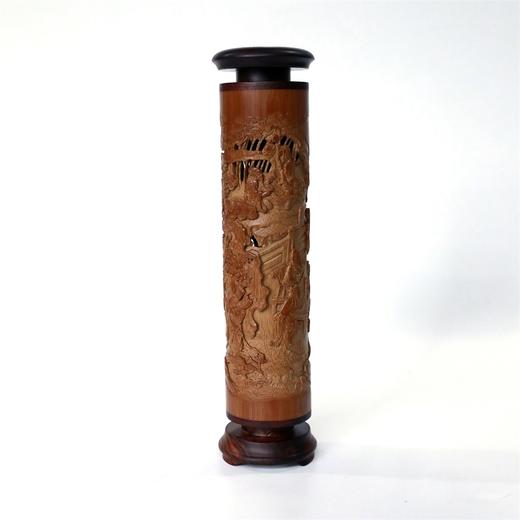 文人雅集°竹雕香筒6.5*26cm 商品图1
