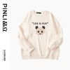PINLI品立秋冬新款男士熊猫贴布压胶字母烫画圆领套头卫衣潮BG233109037 商品缩略图3