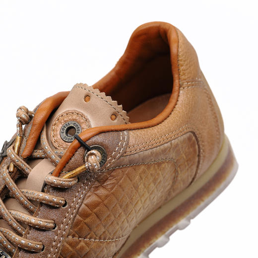 #限时特价#西班牙原产时尚超舒适高端轻奢休闲皮鞋女款C848棕色复古风格(一脚蹬款式） 商品图9