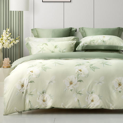 多喜爱 全棉新疆棉雅致花卉三/四件套 语花舍cs 商品图0