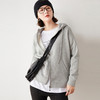 纤束马加绒男女同款拉链华棉连帽卫衣 商品缩略图1