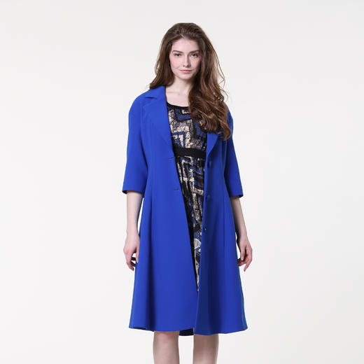 【伯妮斯茵】161D080--蓝色风衣--树根与树干--《生命之美-梵高的花园》 商品图3