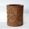 庆寿图(周穆王参拜王母)°竹雕笔筒13*15cm 商品缩略图3