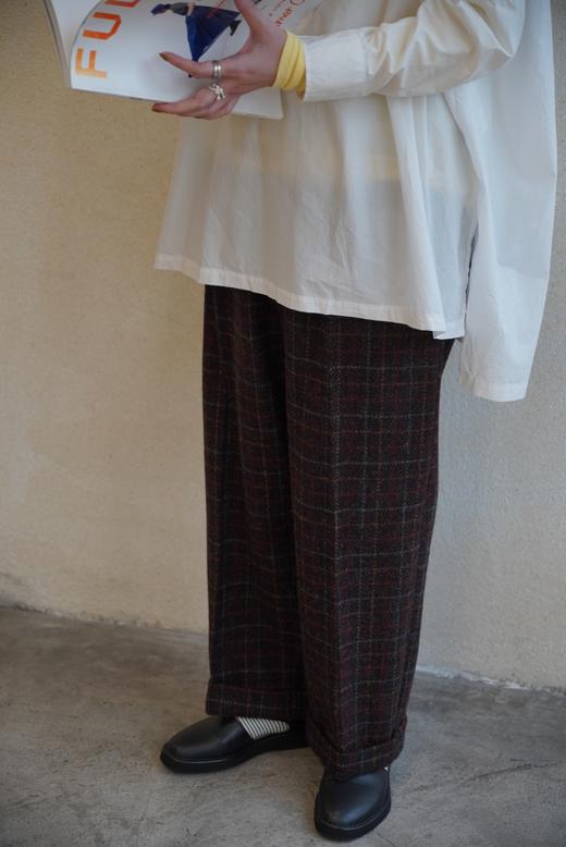 （3折）Charpentier  de Vaisseau 羊毛格纹裤子 商品图1