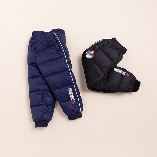 贝贝怡保暖羽绒长裤新款宝宝中小童裤子男女童秋冬韩版童裤外穿214K2225
 商品图2