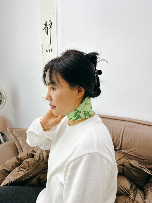 【艾草暖颈贴】 天然草本，颈部热敷，缓解肩颈酸痛，自由调节松紧，男女可用，上班族必备 商品图7