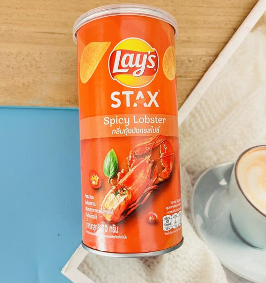 泰国罐装乐事薯片香辣龙虾味70g 商品图0
