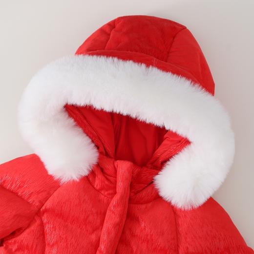 【实体店同款】女童甜美可爱75%鸭绒收腰中长款羽绒服可脱卸毛领2023年冬季新款安奈儿童装XG345652 商品图6