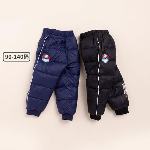 贝贝怡保暖羽绒长裤新款宝宝中小童裤子男女童秋冬韩版童裤外穿214K2225
 商品图1