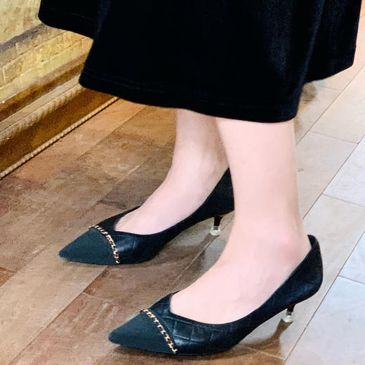 【百图lulu好物】【小羊皮水晶跟】高跟鞋 征战世界的战鞋 上班通勤鞋 商品图0