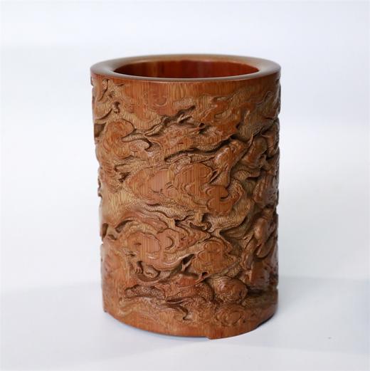 龙腾盛世°竹笔筒10*13.5cm 商品图3