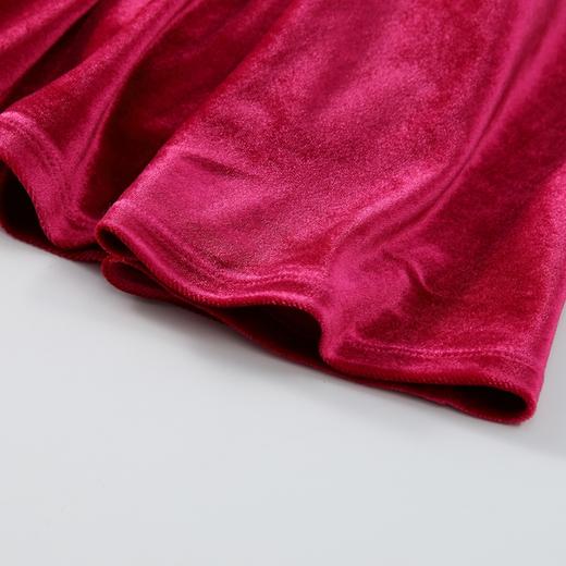 【实体店同款】女童优雅丝绒泡泡袖长袖连衣裙2023年冬季新款安奈儿童装XG343811 商品图6