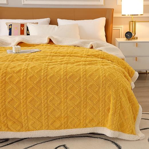 啄木鸟(PLOVER)塔棉绒加厚毛毯-桔黄色ZMN-RT003 商品图2