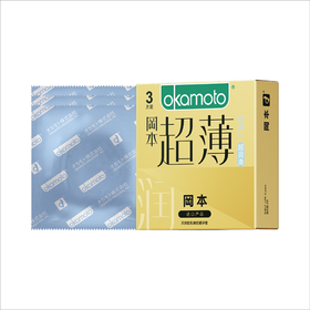 冈本避孕套-超润滑超薄 3片装*5盒