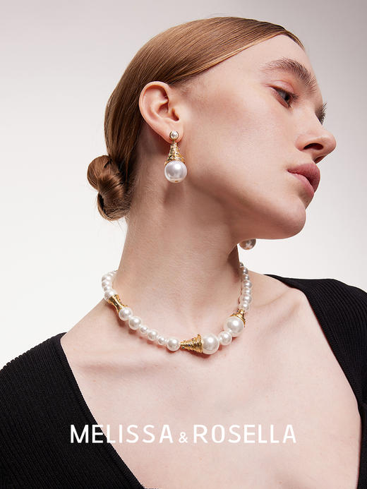 错落珍珠宝石项链 商品图3