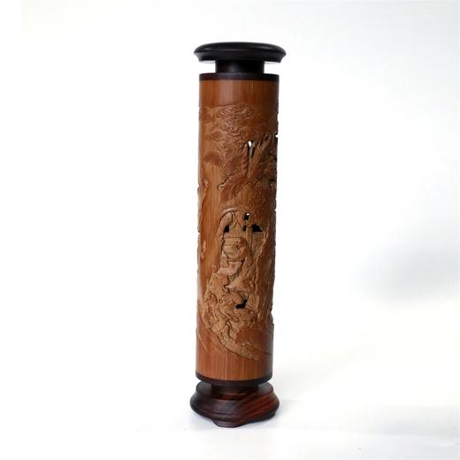 文人雅集°竹雕香筒6.5*26cm 商品图3