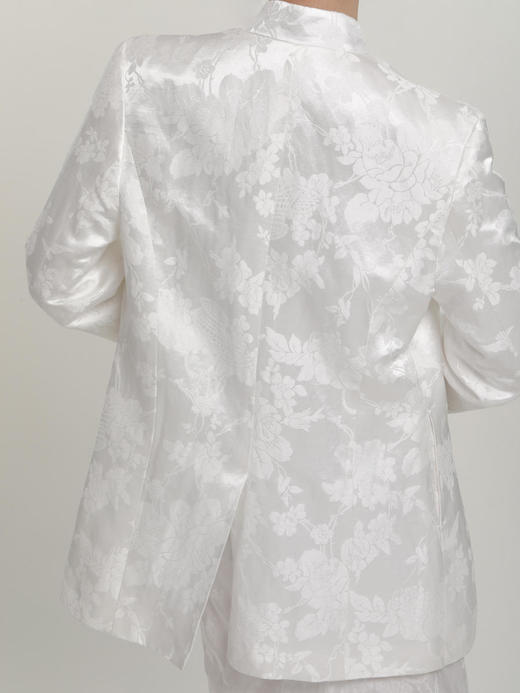 盛唐牡丹 |小立领盘扣新中式提花西装 商品图9