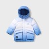 【实体店同款】男童时尚渐变85%鸭绒中长款羽绒服可脱卸帽子2023年冬季新款安奈儿童装XB345668 商品缩略图3