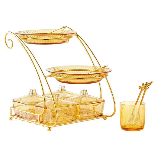 康宁玻璃饭盒玻璃保鲜盒便携饭盒 EKCO晶致糖果盒套组 商品图0