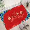 【水晶绒材质❗️喜庆入户红门垫】新中式新年地垫，进门马年新年地垫地毯，入户婚礼红色地垫，结婚进门垫好礼新年礼盒年货礼盒 商品缩略图1