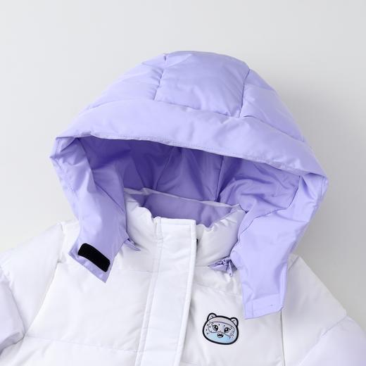 ☆【实体店同款】女童渐变防风防水防油80%鹅绒中长款羽绒服收腰派克服版型2023年冬季新款安奈儿童装XG345642 商品图6