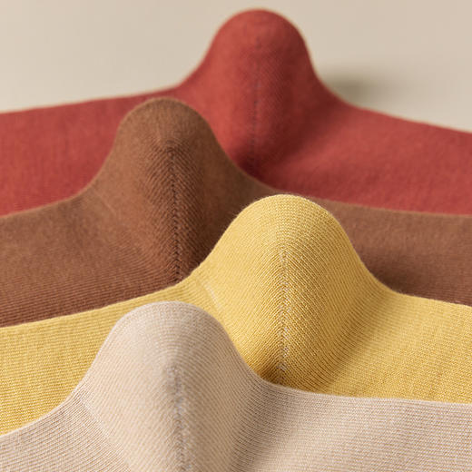 洁丽雅5双装长筒女袜堆堆袜简约纯色高棉松口卷边亲肤舒适袜子女 商品图7