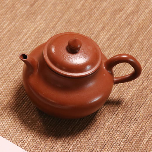 手工紫砂壶 宜兴 秋水壶 大红袍泥 190ML 商品图4