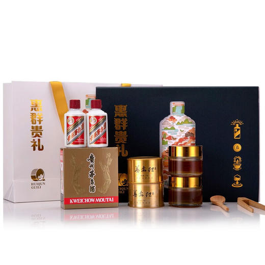 【飞天礼盒】惠群贵礼 （50ml x2+茶叶+蜂蜜） 商品图0